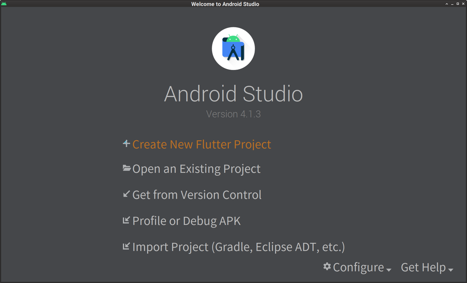 Android Studio Create a project